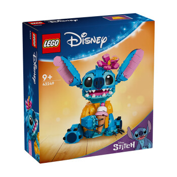 LEGO 乐高 积木拼装迪士尼43249 史迪奇玩偶