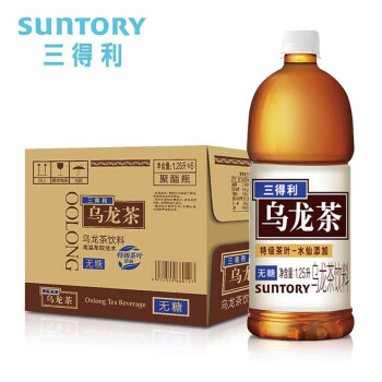 SUNTORY 三得利 無糖烏龍茶1.25L*6瓶 大瓶烏龍茶飲料