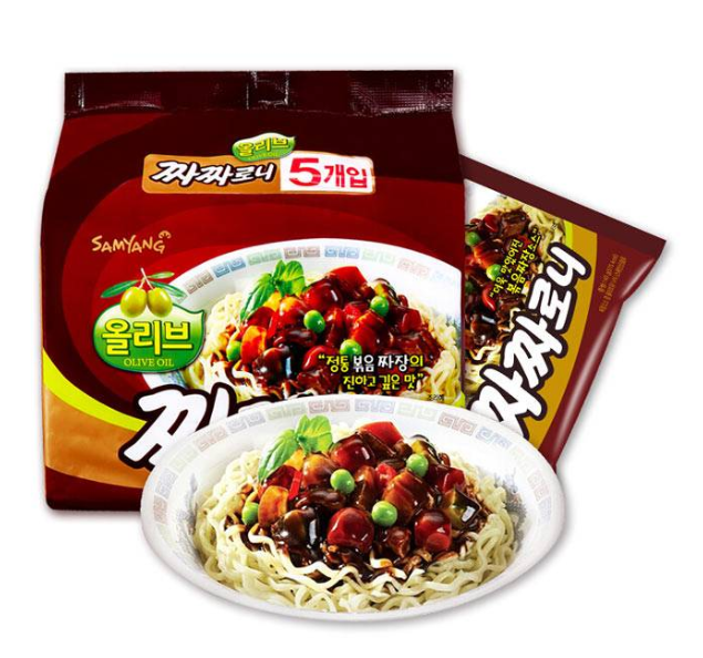 SAMYANG 三養(yǎng) 三養(yǎng)（SAMYANG）炸醬面干拌面速食方便面不辣火雞面零食 5連包140g*5韓國進口 券后13.9元