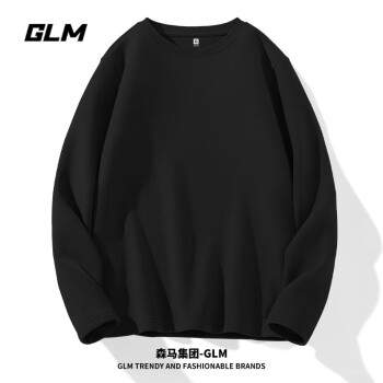 GLM 加絨T恤男冬季純色簡約半高領(lǐng)長袖男士基礎(chǔ)百搭上衣