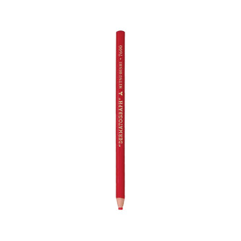 uni 三菱铅笔 三菱（uni）油性蜡笔环保手撕卷纸7600工业标记笔(可书写底片/玻璃/皮革/金属等)红色 单支装
