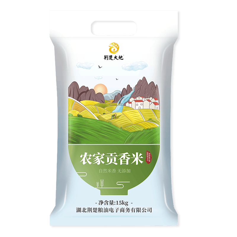 京东百亿补贴、Plus会员:荆楚大地 农家贡香米15Kg 长粒大米 30斤装 当季新米（非真空包装） 65.46元
