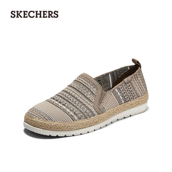 SKECHERS 斯凱奇 女士一腳蹬漁夫鞋113982 灰褐色/多彩色/TPMT 40