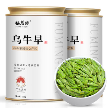 福茗源 綠茶 烏牛早茶葉 濃香特級100g明前2024新茶罐裝龍井茶自己喝