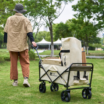 牧高笛 家用快遞買菜車采購車戶外拖車便攜式可折疊星際手拉車