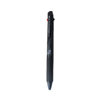 uni 三菱铅笔 三菱（uni）三合一多功能圆珠笔 学生用中油笔商务办公用原子笔 SXE3-400-07 黑杆 单支装