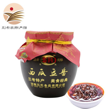 SH 河南特产西瓜豆酱220g*4瓶西瓜酱舌尖上的中国美食礼盒装
