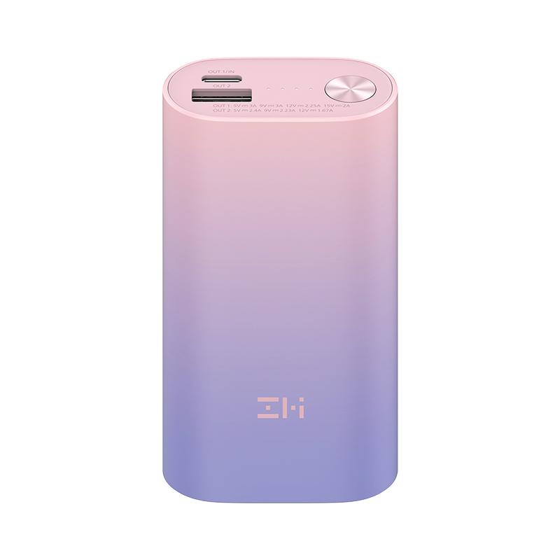 ZMI QB818 移动电源 紫霞 10000mAh Type-C 30W 双向快充 116.58元