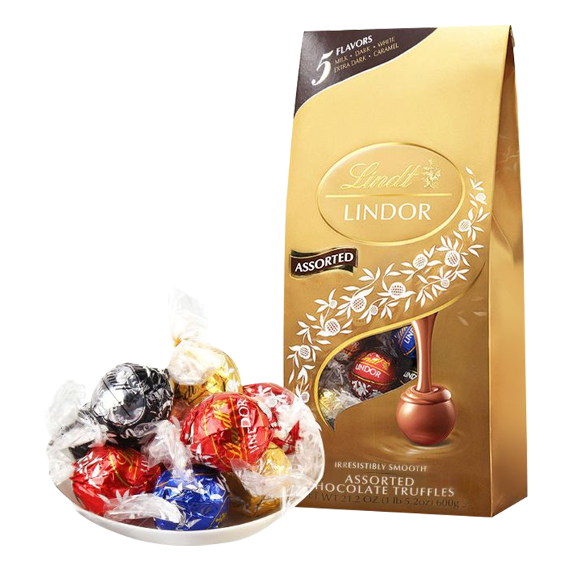 Lindt 瑞士莲 软心精选什锦夹心巧克力球600g意版/美版随机发货 69元