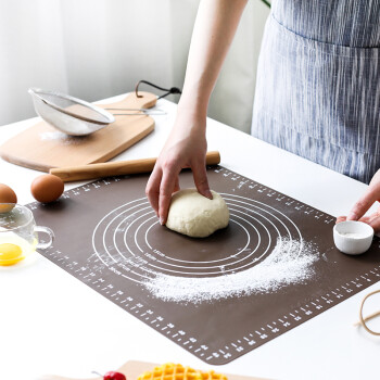 KAWASIMAYA 川岛屋 日式硅胶大号揉面垫擀面板揉面擀披萨饼黄油面包垫和面垫烘焙 揉面垫