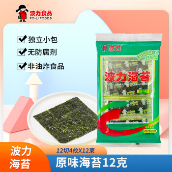 POLI 波力食品 海苔 原味 12g