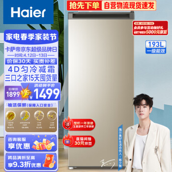 Haier 海尔 BD-193MDT 冰柜 193L