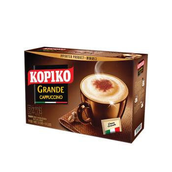 可比可 KOPIKO）速溶豪享卡布奇诺咖啡 三合一咖啡粉冲调饮品24包726g 印尼进口