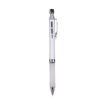 uni 三菱铅笔 三菱（uni）自动铅笔活动铅笔 0.5mm不断铅绘图学生铅笔带橡皮擦头 白色（白杆白胶）M5-809GG 1支装