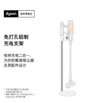 dyson 戴森 輕量款免打孔充電支架V12系列吸塵器適用