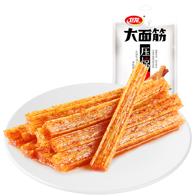 PLUS会员：卫龙 辣条大面筋香辣味65g*3件 6.01元包邮（合2元/件）