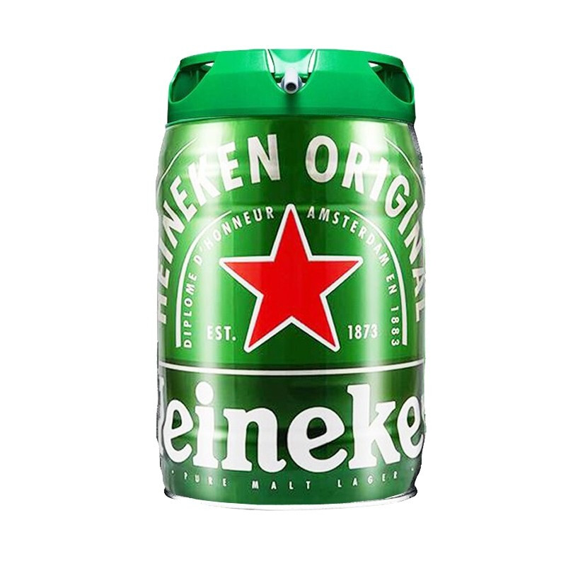 Heineken 喜力 铁金刚 啤酒 5L+喜力经典500ml*3听 券后88.48元