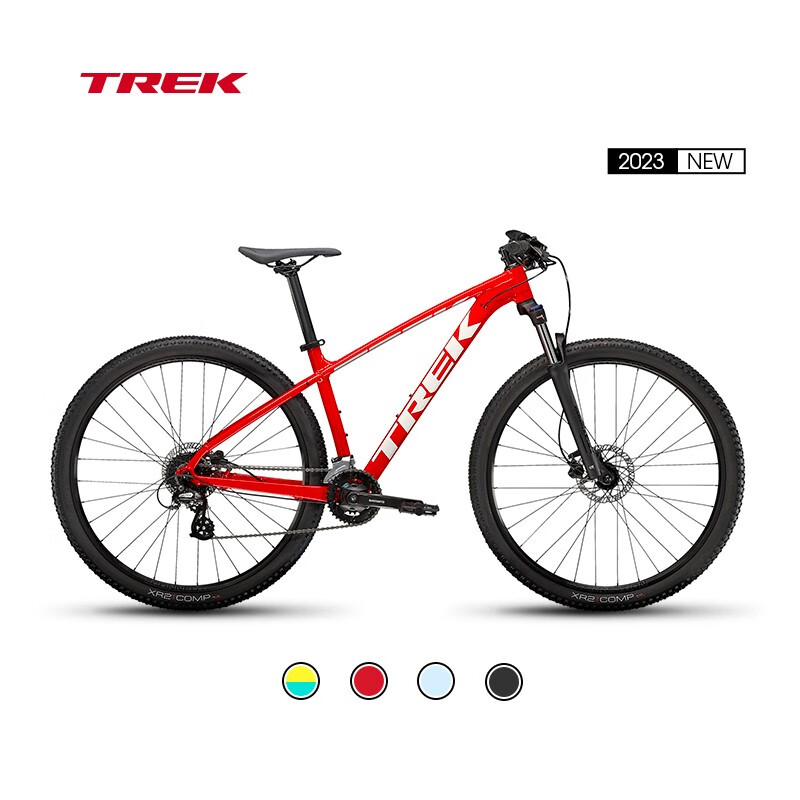 TREK 崔克 城市自行车 MARLIN 5 轻量化油压碟刹内走线硬尾山地自行车 闪耀红色 16速 2618元