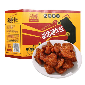 禛香 肥牛 休闲零食 香菇肥牛 大豆素肉 独立包装 牛肉味 628g/盒
