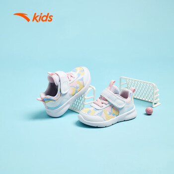ANTA 安踏 儿童鞋婴儿学步鞋男女童宝宝鞋子机能鞋幼童跑鞋A322330016H 白/杏花粉H-2 27