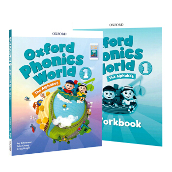 Oxford phonics world 1 牛津自然拼读 课本+练习册+APP 120元