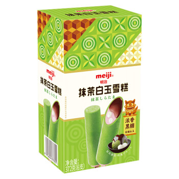 meiji 明治 抹茶白玉雪糕 62g*6支 彩盒装 冰淇淋
