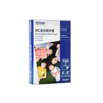 EPSON 爱普生 S450389 RC亚光照片纸 6英寸/4R/ 255g 100张/包