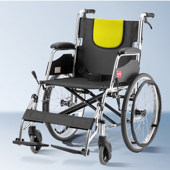 17日20点：yuwell 鱼跃 可折叠便携铝合金轮椅 H053C 679元（双重优惠）