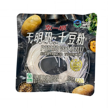 京一根 绿色食品无明矾土豆粉火锅食材 土豆粉120g*3袋