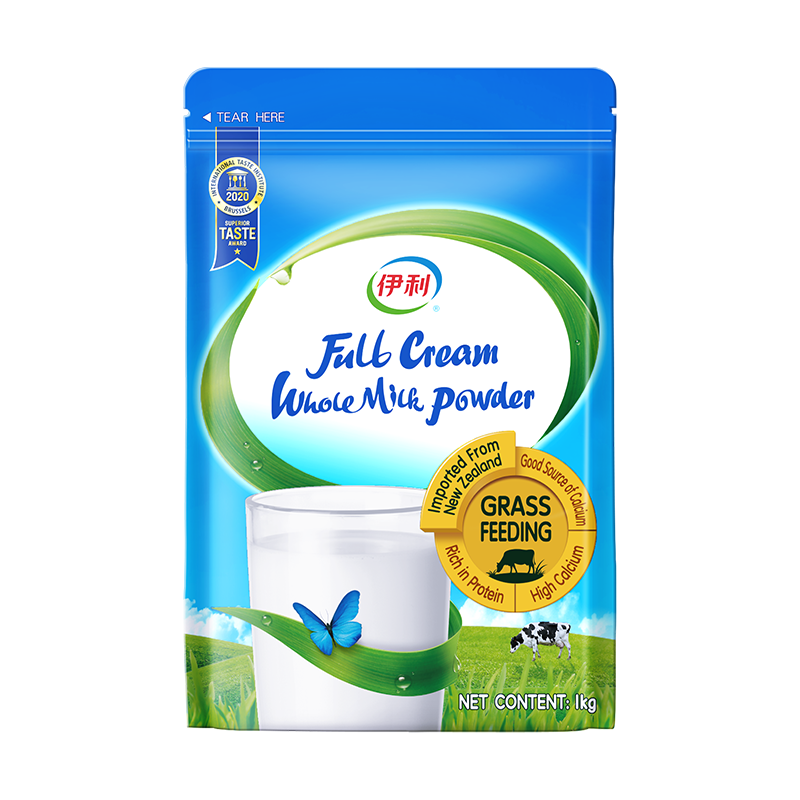 yili 伊利 新西兰进口全脂奶粉1kg 100%生牛乳 0添加 原生高钙 全脂 高蛋白 1袋 69.9元