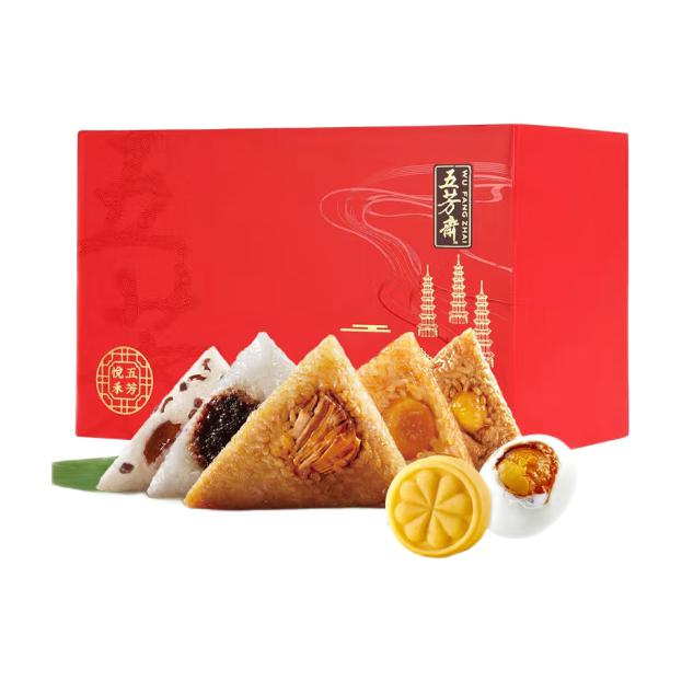 五芳斋 五芳悦禾 粽子礼盒装 5口味 1.34kg 179元