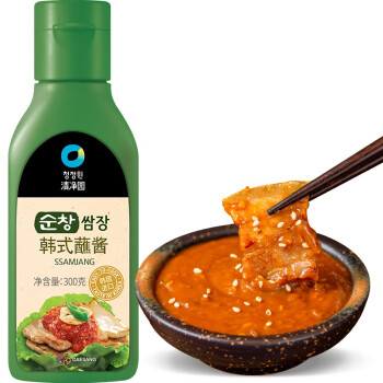 清净园 韩国进口 韩式蘸酱300g 火锅烤肉烧烤蘸酱 烤肉包生菜风味料理酱