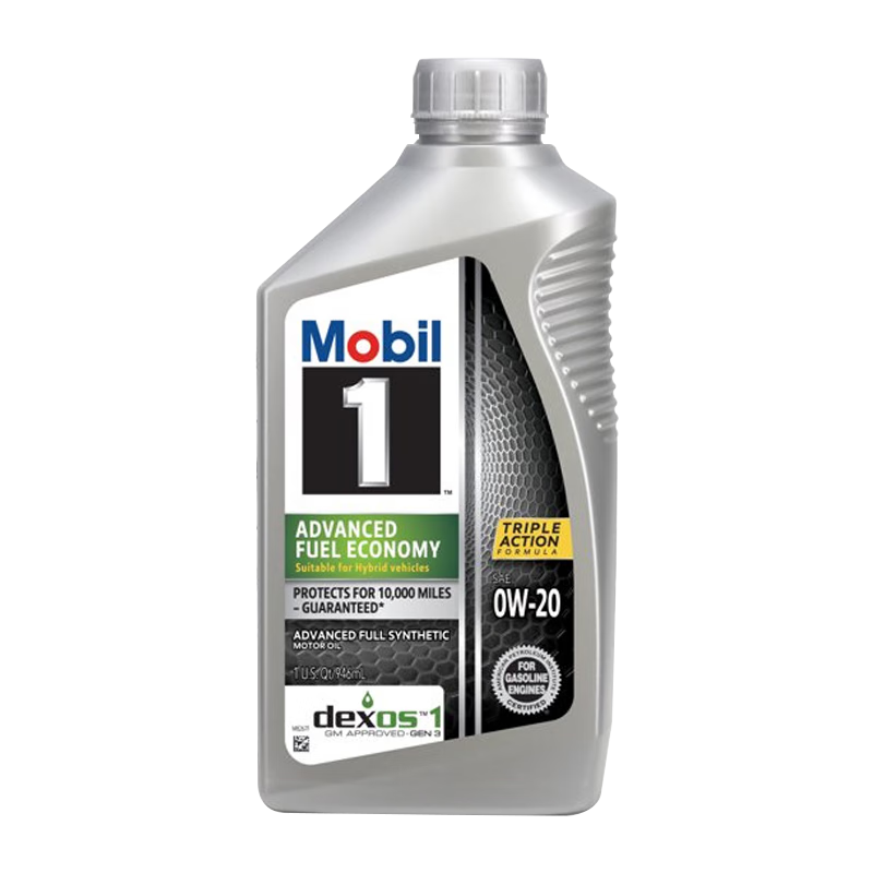 Mobil 美孚 1号全合成机油 节油型 AFE 0W-20 SP 1Qt 美国进口（包装随机）*4件 198.6元（合49.65元/件）包邮