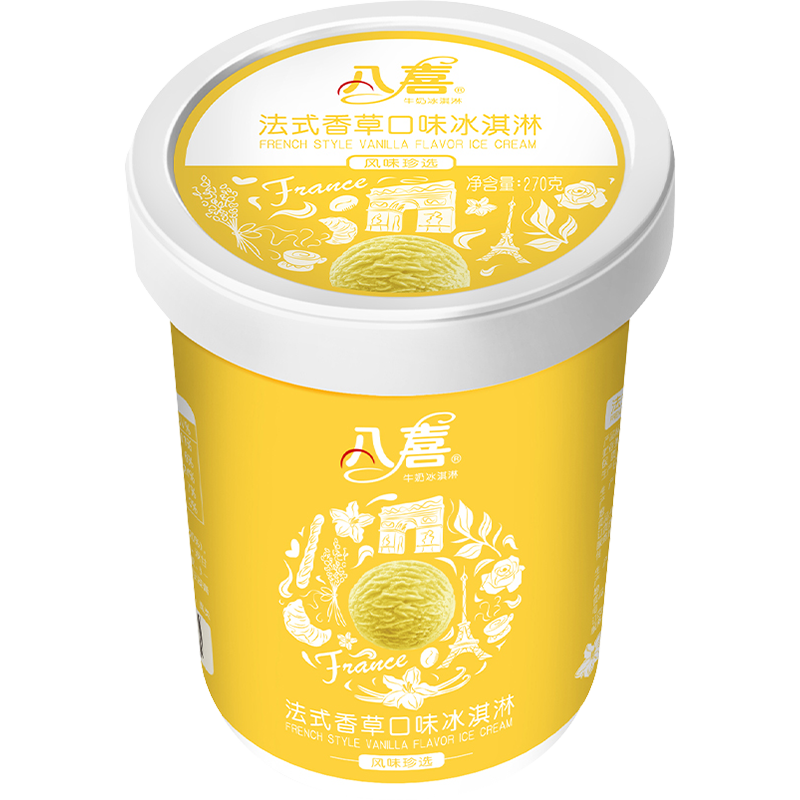 plus会员、需首购、概率券:八喜冰淇淋 珍品系列法式香草口味 270g*1桶  11.5元包邮