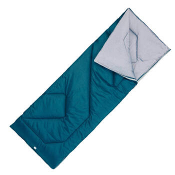 DECATHLON 迪卡侬 睡袋成人户外露营装备冬季加厚保暖徒步10℃可拼接墨绿4518515