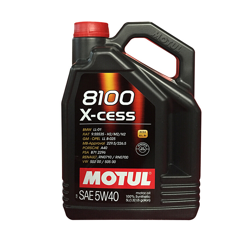 MOTUL 摩特 8100 X-CESS 5W-40 SN级 全合成机油 5L 券后196.63元