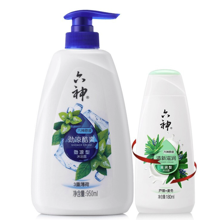 六神 劲凉酷爽沐浴露950ml(3重薄荷 清凉赶走肌肤燥热 易冲洗男女通用) 券后28.2元