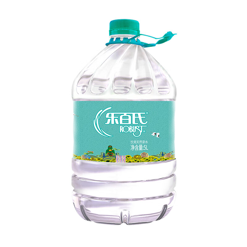 Robust 乐百氏 饮用水天然泉水5L桶装水 家庭分享装 5L *4桶 28.9元