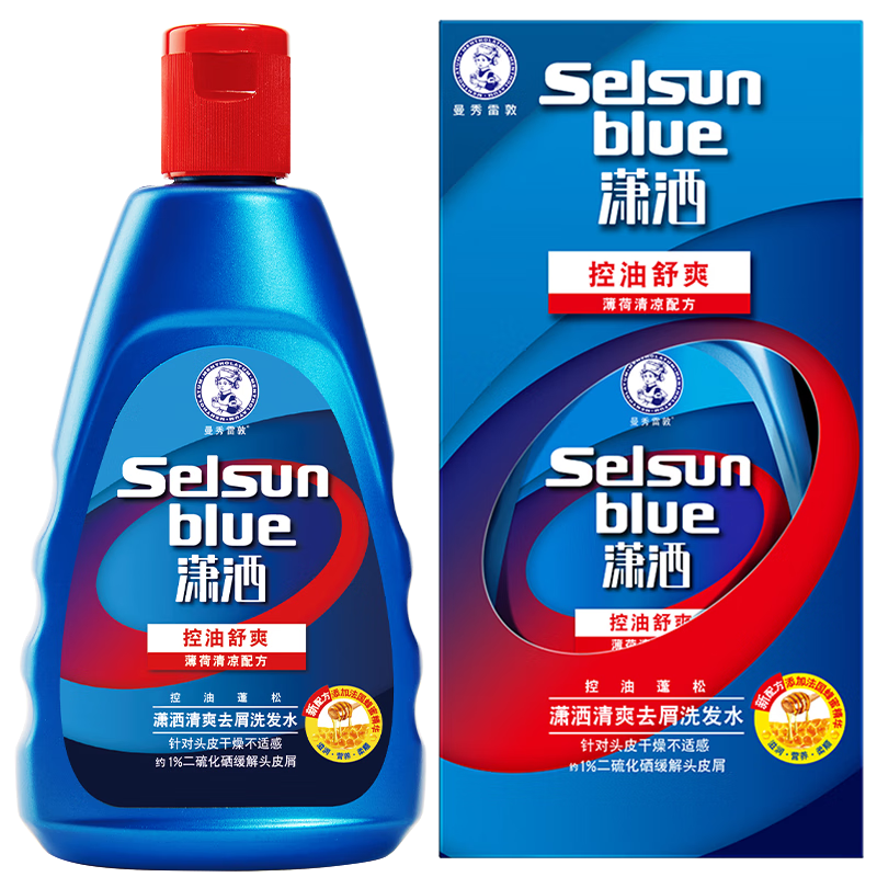 plus会员，概率券:曼秀雷敦（Mentholatum）Selsun潇洒二硫化硒清爽去屑洗发水200ml *2件 103.5元（合51.75元/件）包邮