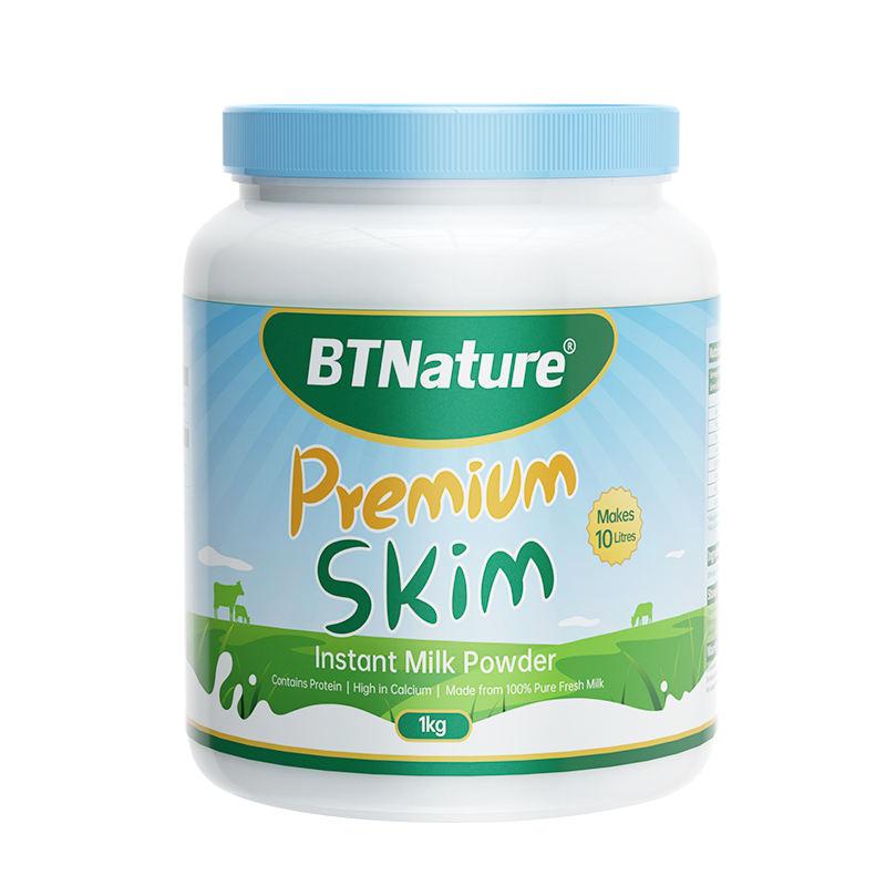 京东百亿补贴：BTNature蓝胖子 BTNature 脱脂奶粉 1kg 87.22元