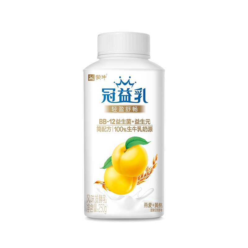 MENGNIU 蒙牛 冠益乳 低温酸奶 燕麦黄桃味 250g*4 18.68元（56.04元/3件）