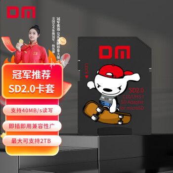 DM 大迈 TF转SD卡套 小卡转大卡适配器 存储卡卡托适用于单反相机高速内存卡 SD-JOY2.0