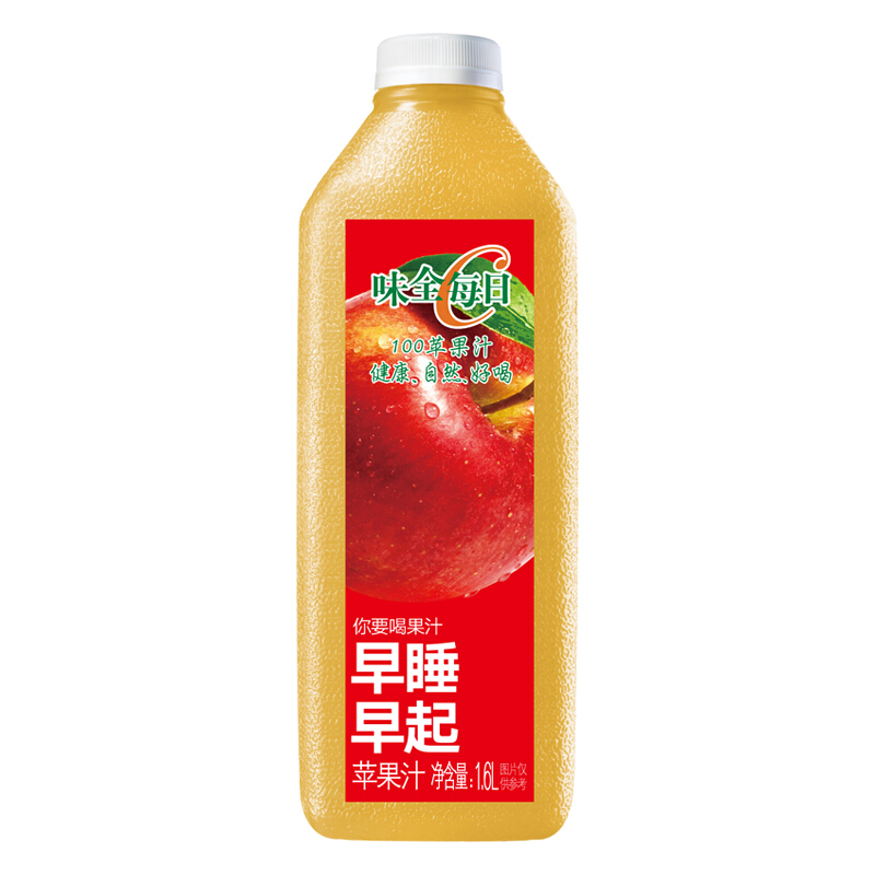 WEICHUAN 味全 每日C苹果汁 1600ml 100%果汁 冷藏果蔬汁饮料 13.68元（需买3件，需用券）