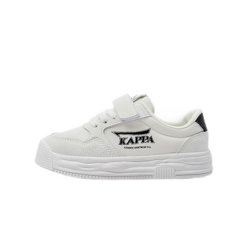 PLUS会员：Kappa Kids卡帕童鞋运动鞋春季 068米白/黑  97.96元