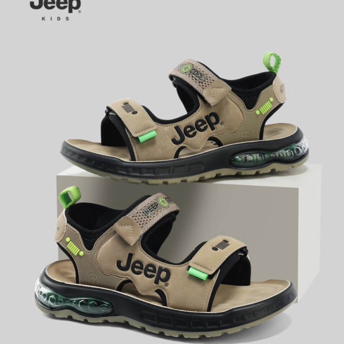 Jeep 2024夏款 男女中大童沙滩鞋 多色多码 92元