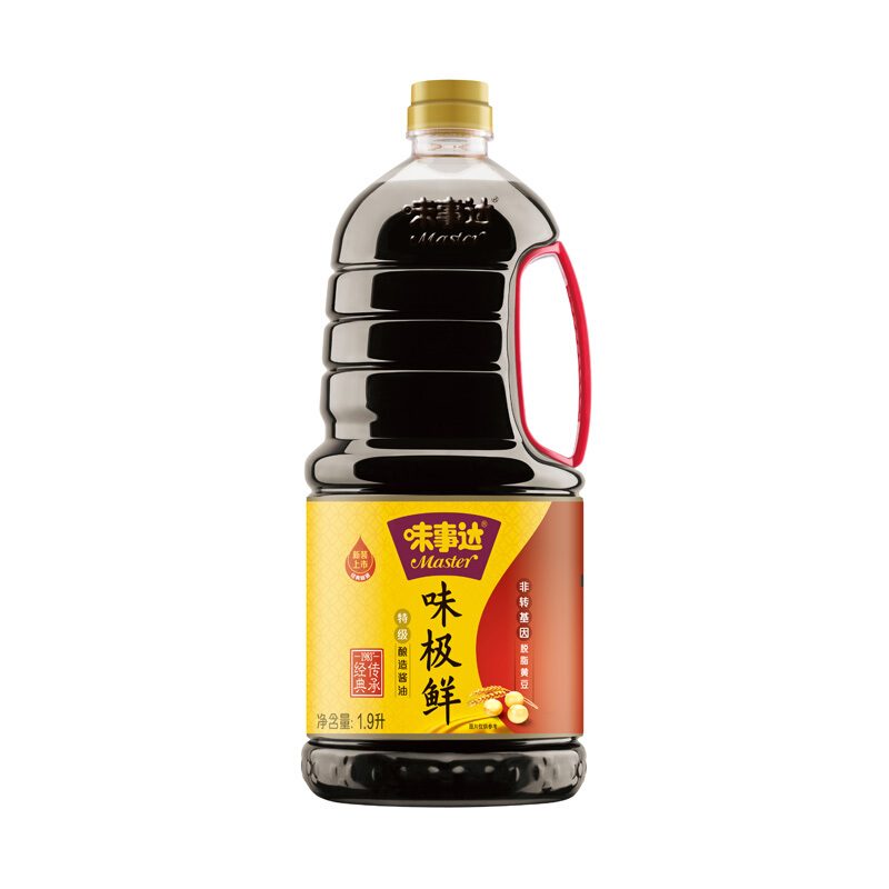 Heinz 亨氏 MASTER 味事达 味极鲜 特级酿造酱油 1.9L 21.03元