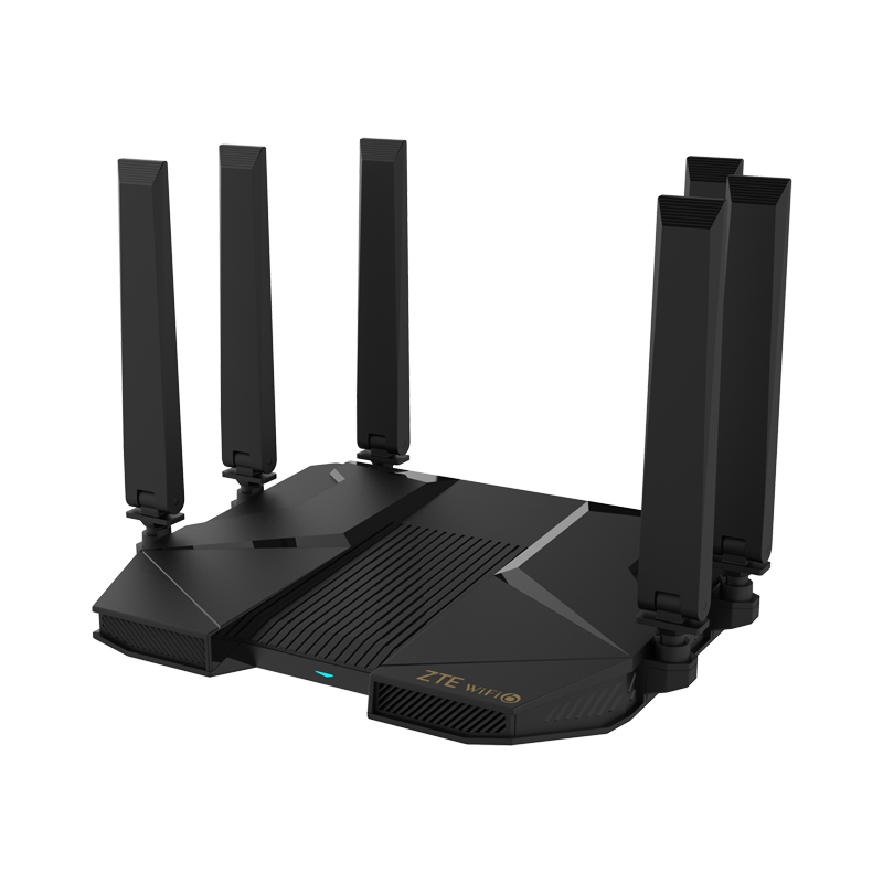 PLUS会员：ZTE 中兴 AX5400 Pro 双频5400M 家用千兆无线路由器 Wi-Fi 6 单个装 黑色 406.81元