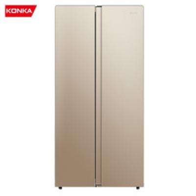 PLUS会员：KONKA 康佳 BCD-400EGX5S 对开电脑控温超薄自动除霜净味嵌入式电冰箱 400升 1352.2元包邮+9.9元购卡