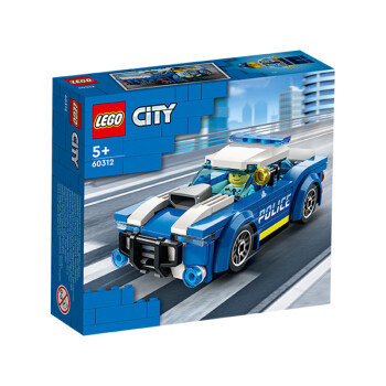LEGO 乐高 积木拼装城市系列60312 警车5岁+男孩儿童玩具生日礼物