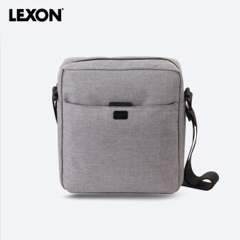 LEXON 乐上 单肩包男斜挎包苹果IPAD电脑包平板电脑保护套时尚休闲背包浅灰色
